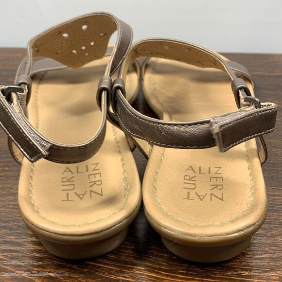 Naturalizer Windham leather metallic sandal women’s size 10M - Picture 3 of 9